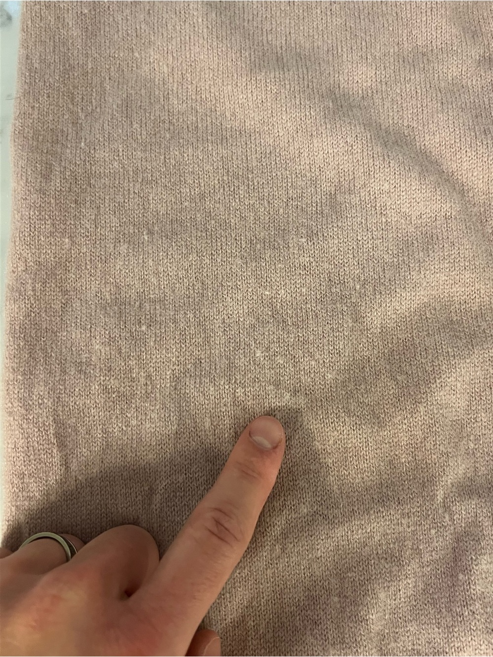 Neiman Marcus cashmere lounge pant small pinky beige - Picture 3 of 9